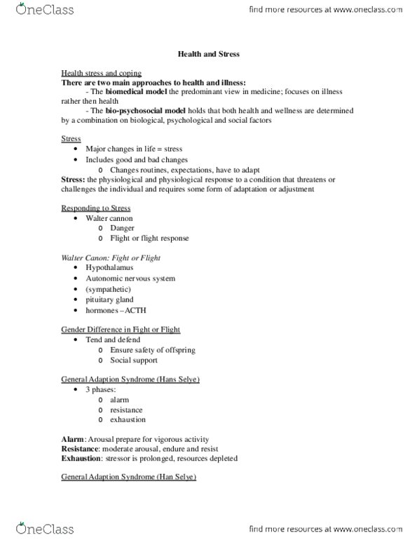 PS102 Lecture Notes - Hypothalamus thumbnail