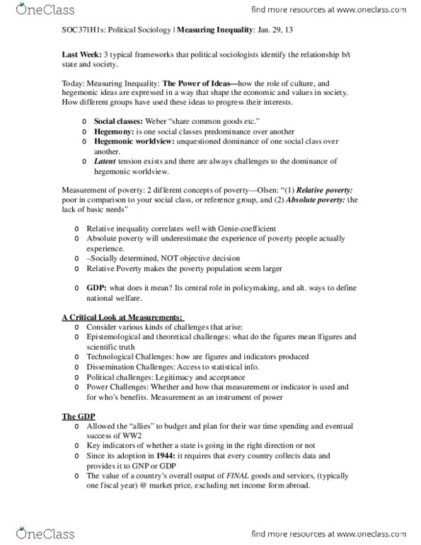 SOC101Y1 Lecture 4: SOC371H1s-Lecture 4.docx thumbnail