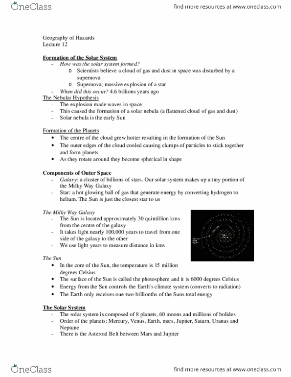 Geography 2152F/G Lecture Notes - Lecture 12: Meteoroid thumbnail
