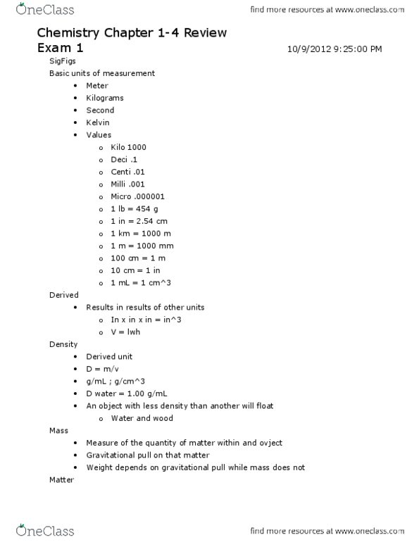 CHEM 0110 Lecture Notes - Amorphous Solid, Atomic Mass, Combustibility And Flammability thumbnail