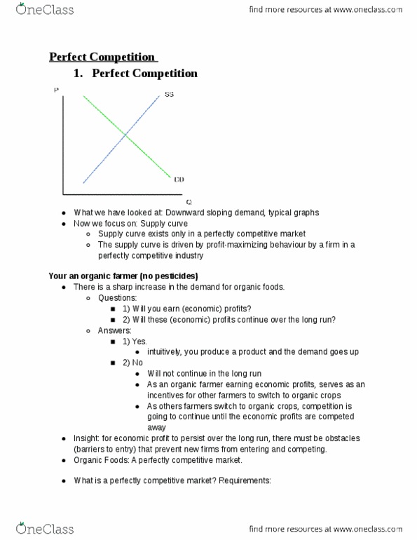 ECO101H1 Lecture Notes - Perfect Competition, Market Power, Demand Curve thumbnail