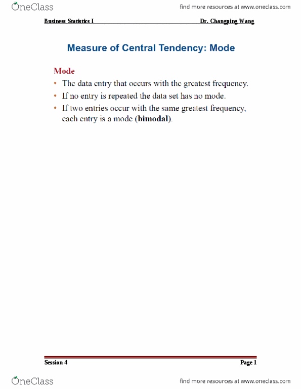 QMS 102 Lecture Notes - Quartile, Papyrus 75, Percentile thumbnail