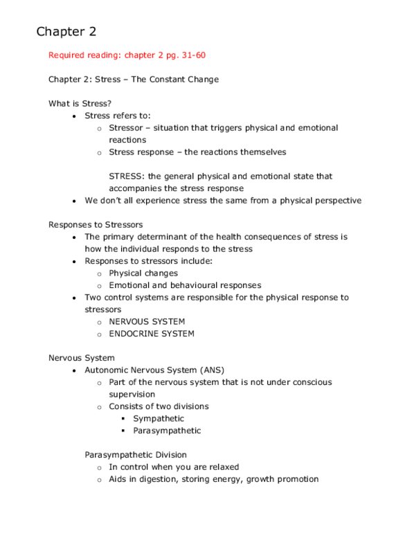 Health Sciences 1001A/B Lecture : Health Sci 1001 Chapter 2 thumbnail