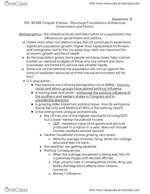 PSC 101 Lecture Notes - Lecture 4: Tea Party Movement, Business Cycle, Earned Income Tax Credit thumbnail