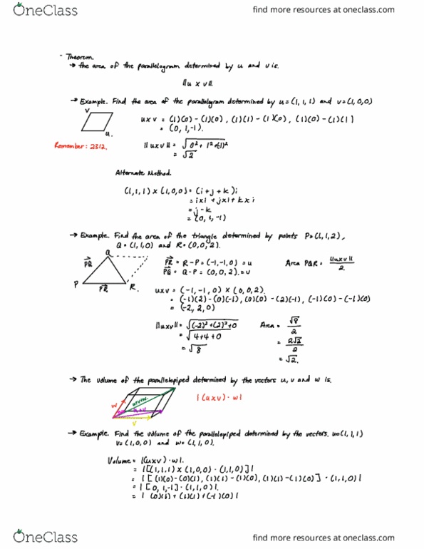Mathematics 1229A/B Lecture Notes - Lecture 5: Parallelogram, Qi thumbnail
