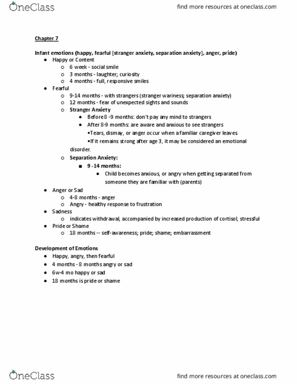 01:830:101 Chapter Notes - Chapter 7: Cortisol thumbnail