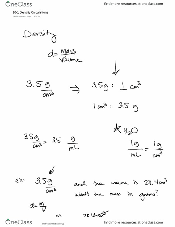 CHEM 111 Lecture 5: 10-1 Density Calculations thumbnail