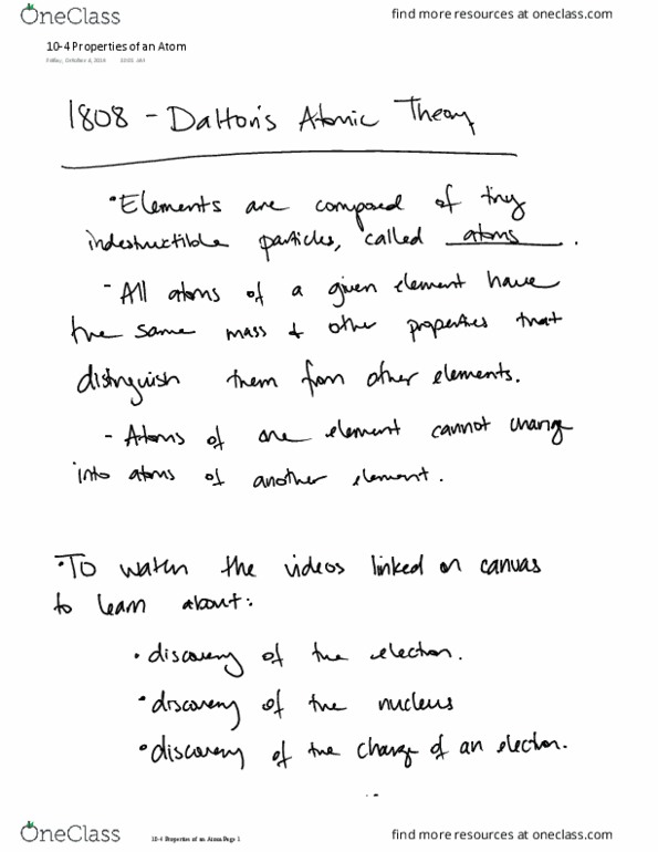 CHEM 111 Lecture 7: 10-4 Properties of an Atom thumbnail