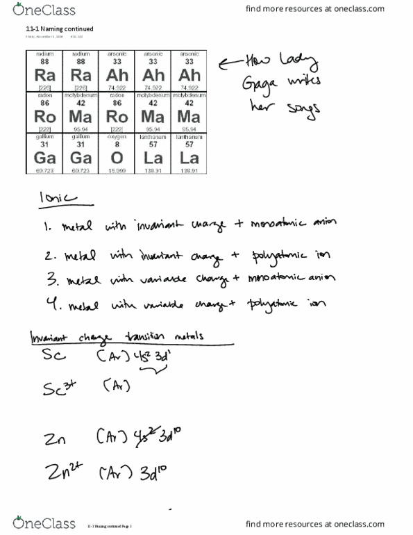 CHEM 111 Lecture 21: 11-1 Naming continued thumbnail