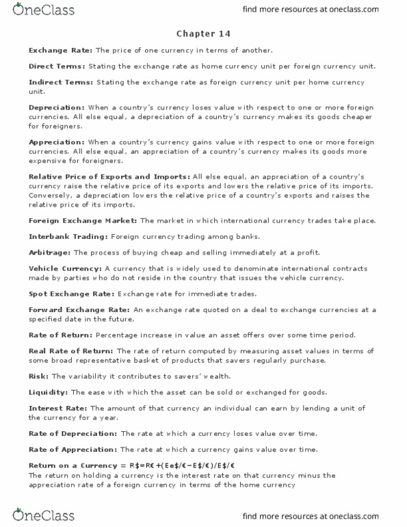 ECON231 Chapter Notes - Chapter 14: Interbank, Economic Equilibrium thumbnail