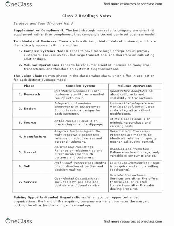 AFM433 Lecture Notes - Lecture 2: Handedness thumbnail