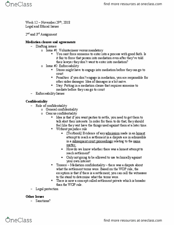 PLBA 3004 Lecture Notes - Lecture 12: Pirkei Avot, Social Contract, Paralegal thumbnail