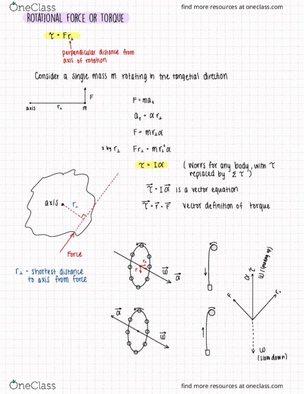 PHYS UN1401 Lecture Notes - Lecture 17: Sarin, Angular Acceleration thumbnail