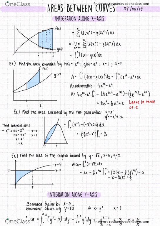 MATH UN1102 Lecture 5: 5AreasBetweenCurves thumbnail