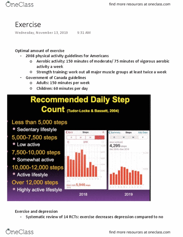 SOCPSY 2B03 Lecture Notes - Lecture 16: Strength Training, Systematic Review, Endorphins thumbnail