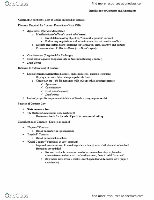 BUSN 323 Lecture Notes - Lecture 5: Uniform Commercial Code, Fax thumbnail