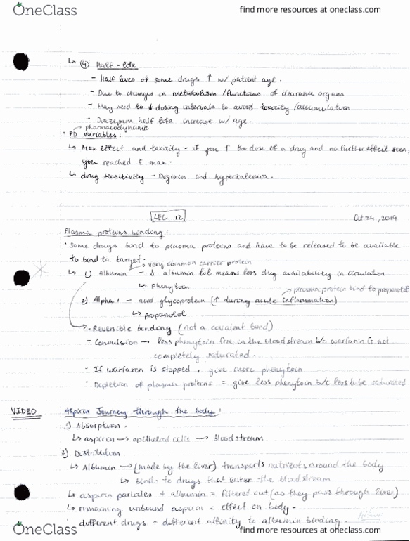 BIO200H5 Lecture Notes - Lecture 12: Ilut, Cytochrome P450, Honorary Degree thumbnail