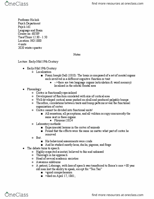 PSYCH 161 Lecture Notes - Lecture 1: Tan-Tan, Sideburns, Psych thumbnail