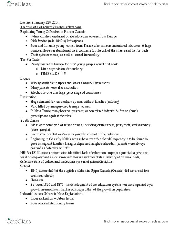 Sociology 2267A/B Lecture Notes - Eugenics, Parenting Styles, Sociological Theory thumbnail