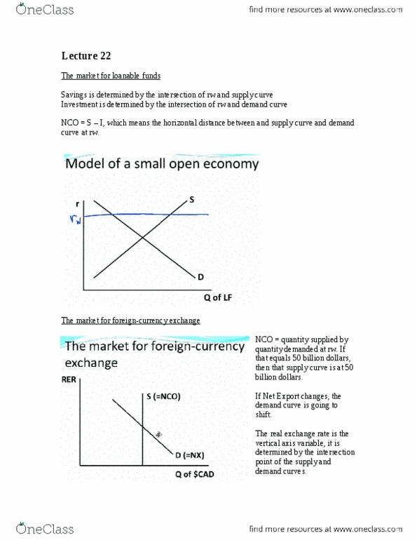 ECON 1BB3 Lecture Notes - Loanable Funds, Canadian Dollar, Demand Curve thumbnail