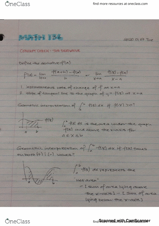 MATH 136 Lecture 1: Lecture 1&2: Review of Derivative & Antiderivative, Introduction to Integration by Parts thumbnail