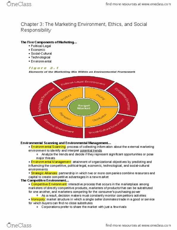 COMMERCE 2MA3 Chapter Notes - Chapter 3: Resale Price Maintenance, Gross Domestic Product, Predatory Pricing thumbnail