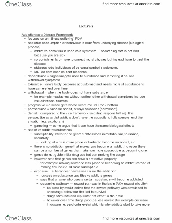 HLTHAGE 2L03 Lecture Notes - Lecture 2: Morality, Mesolimbic Pathway, Social Forces thumbnail