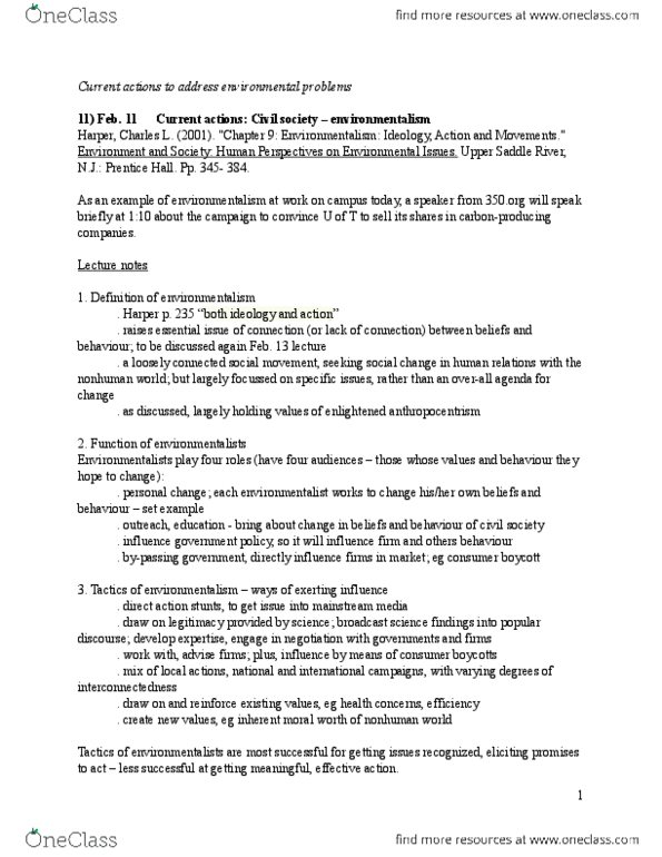 ENV100H1 Lecture Notes - Prentice Hall, 350.Org, Engo thumbnail