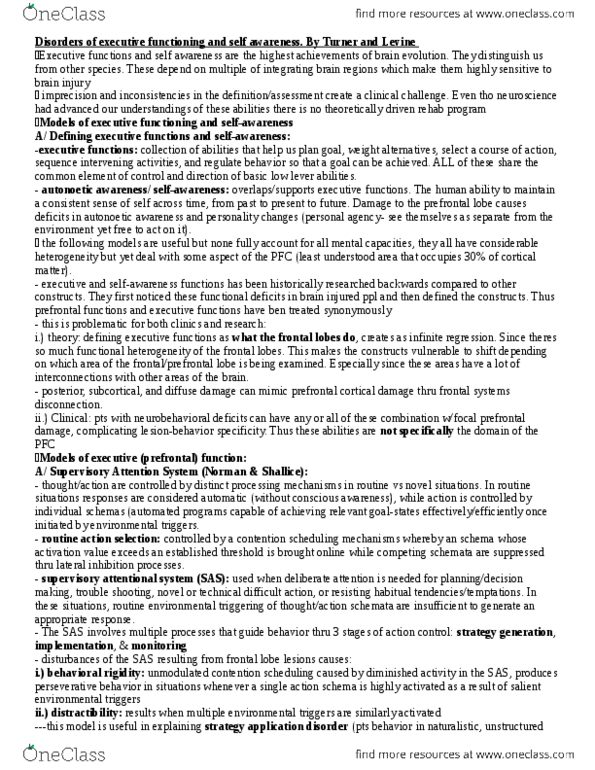 PSYC33H3 Chapter Notes -Ventromedial Prefrontal Cortex, Frontal Lobe, Episodic Memory thumbnail