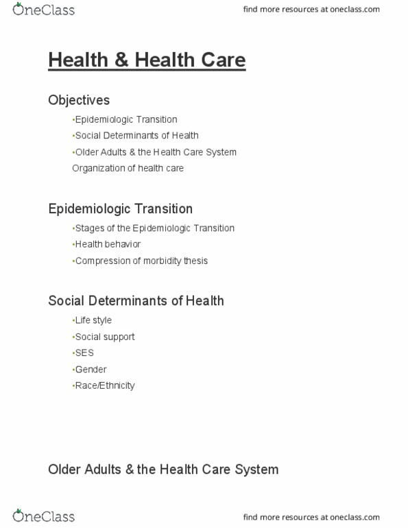 SOCI 359 Lecture Notes - Lecture 19: Managed Care, Health Maintenance Organization, Prospective Payment System thumbnail