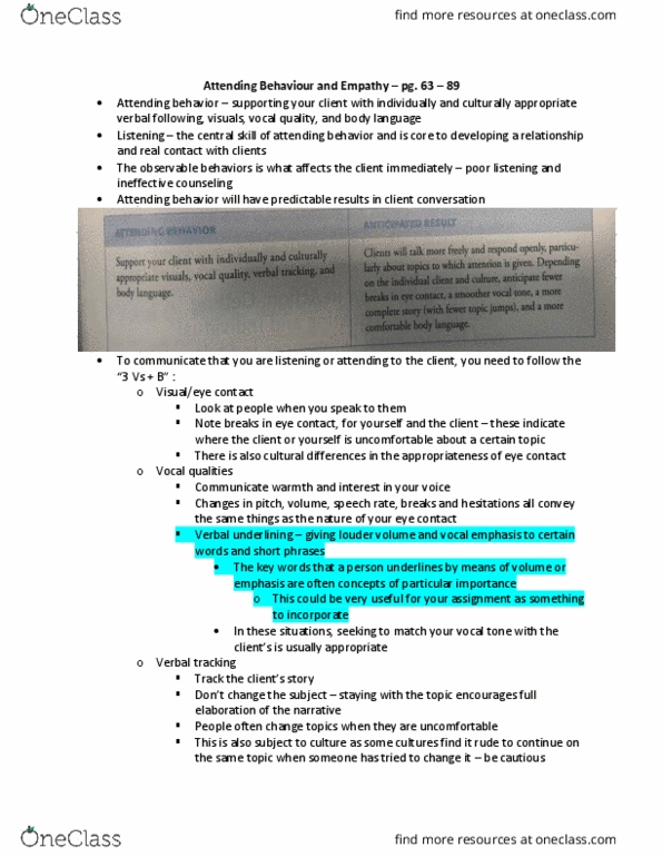 SSW212 Chapter Notes - Chapter 2: Body Language, Nonverbal Communication, Conduct Disorder thumbnail