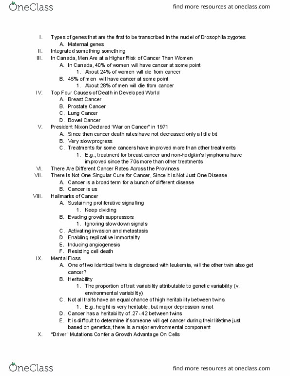 Biology 1002B Lecture Notes - Lecture 19: Mental Floss, Four Causes, Angiogenesis thumbnail