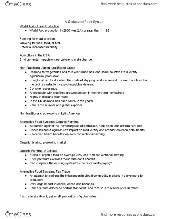 01:450:102 Lecture Notes - Lecture 17: Price Premium, Organic Food, Environmental Health thumbnail