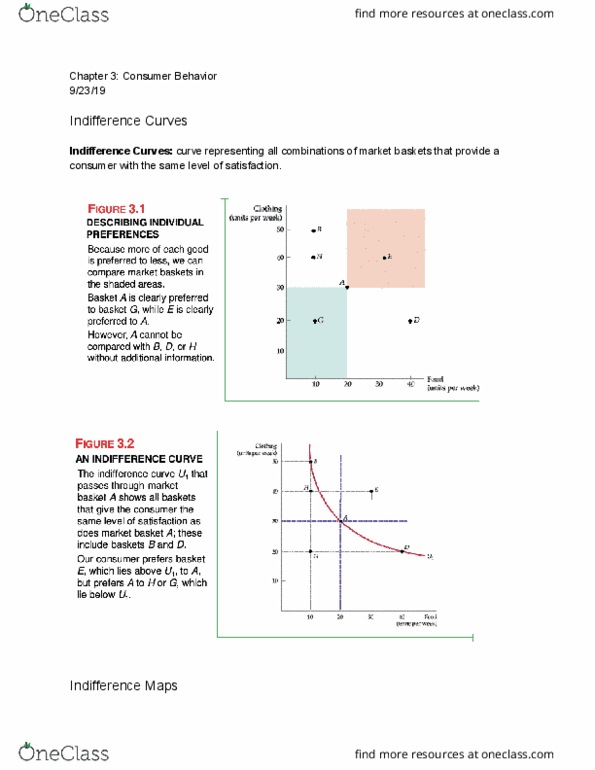 ARE 2150 Lecture Notes - Lecture 12: Indifference Curve, Market Basket thumbnail