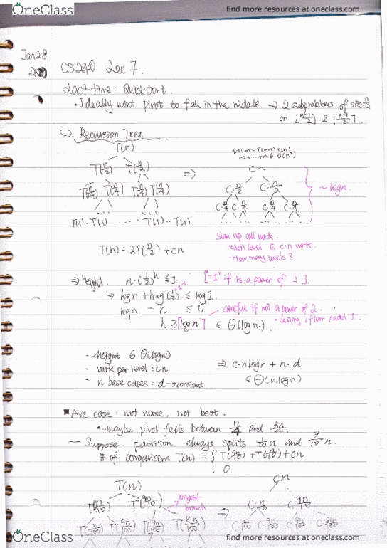 CS240 Lecture Notes - Lecture 7: Michael Dirr thumbnail