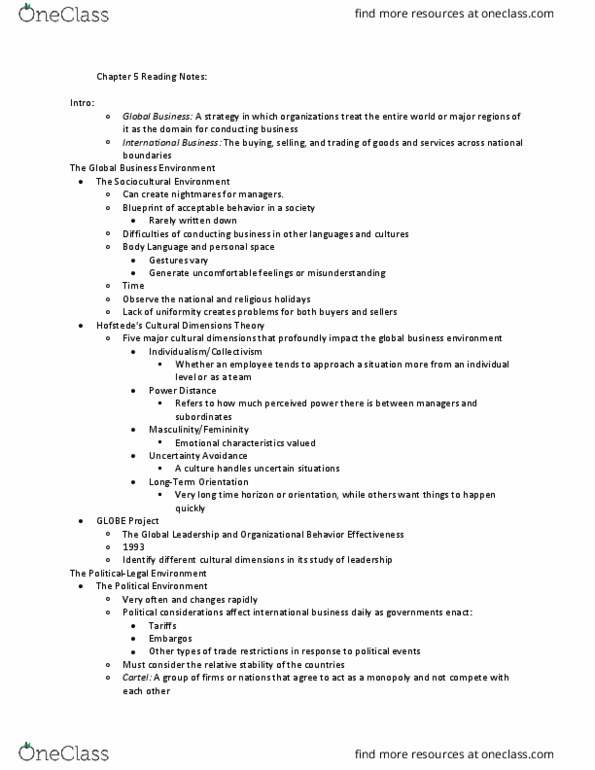 MGMT 370 Lecture Notes - Lecture 6: Outsourcing, Strategic Management, Gross Domestic Product thumbnail