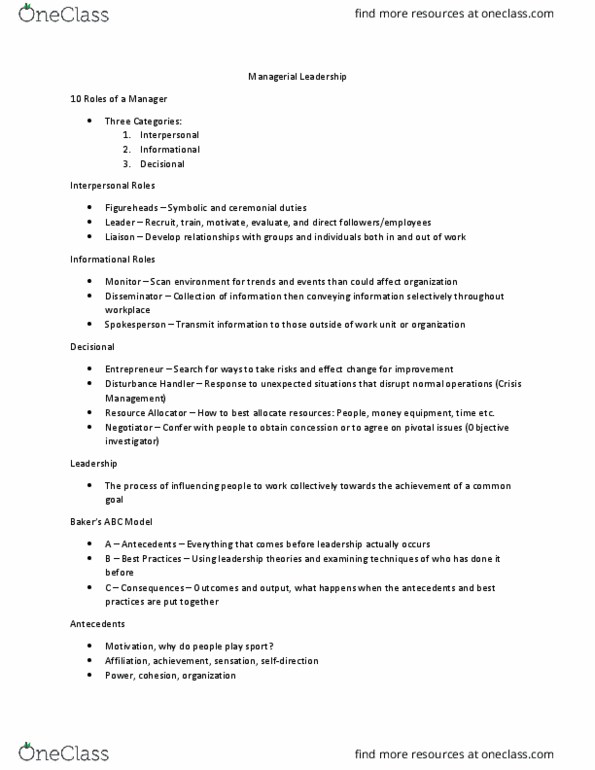 HPED 1400 Lecture Notes - Lecture 9: Work Unit thumbnail