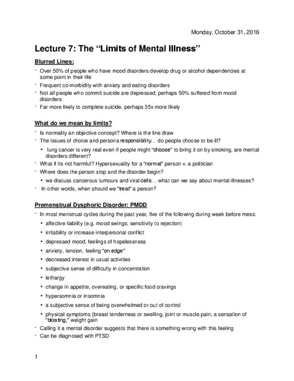 HLTHAGE 1CC3 Lecture 7: Limits of Mental Illness thumbnail