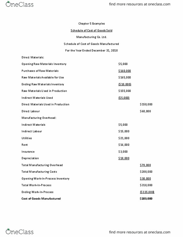 ACCT 3224 Lecture Notes - Lecture 12: Income Statement, Finished Good, Earnings Before Interest And Taxes thumbnail