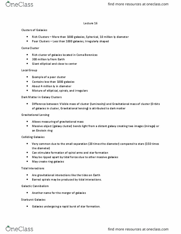 ASTR 1103 Lecture Notes - Lecture 16: Elliptical Galaxy, Gravitational Lens, Ring Galaxy thumbnail