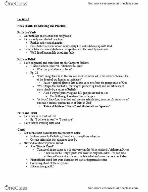 CHRTC 250 Lecture Notes - Lecture 4: False Dilemma, Burning Bush, Ex Nihilo thumbnail