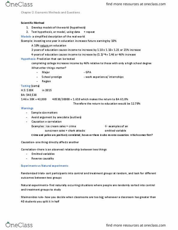 ECO 101 Lecture Notes - Lecture 2: Maimonides, Sunscreen, Southwest Ohio Regional Transit Authority thumbnail