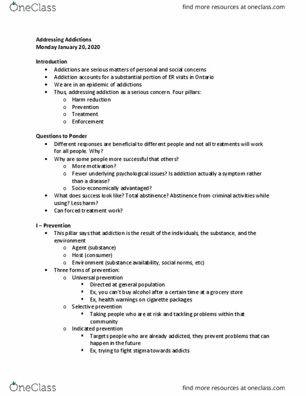 HLTHAGE 2L03 Lecture Notes - Lecture 3: Harm Reduction, Sex Addicts Anonymous, Relapse Prevention thumbnail