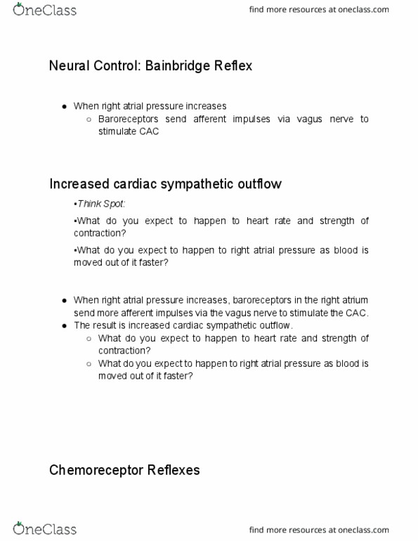 BIOL 221 Lecture Notes - Lecture 2: Bainbridge Reflex, Vagus Nerve, Baroreceptor thumbnail