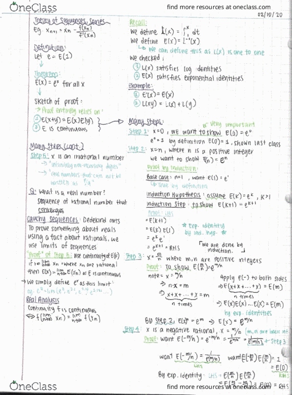 Calculus 1501A/B Lecture Notes - Lecture 21: Real Analysis, Irrational Number, Elche cover image
