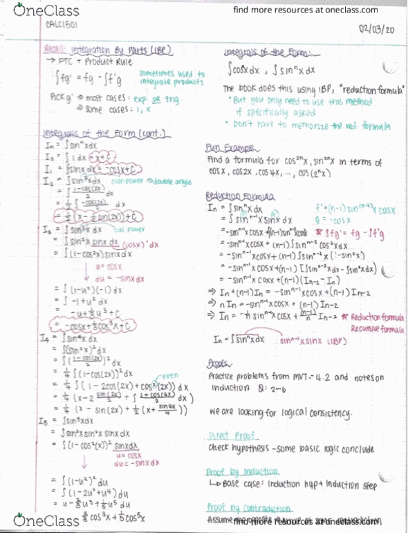 Calculus 1501A/B Lecture Notes - Lecture 17: Product Rule, Scilab, Fibronectin cover image