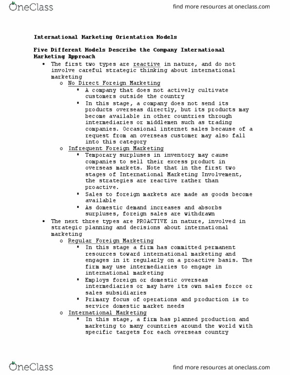 MKTG 45060 Lecture 3: International Marketing Orientation Models thumbnail