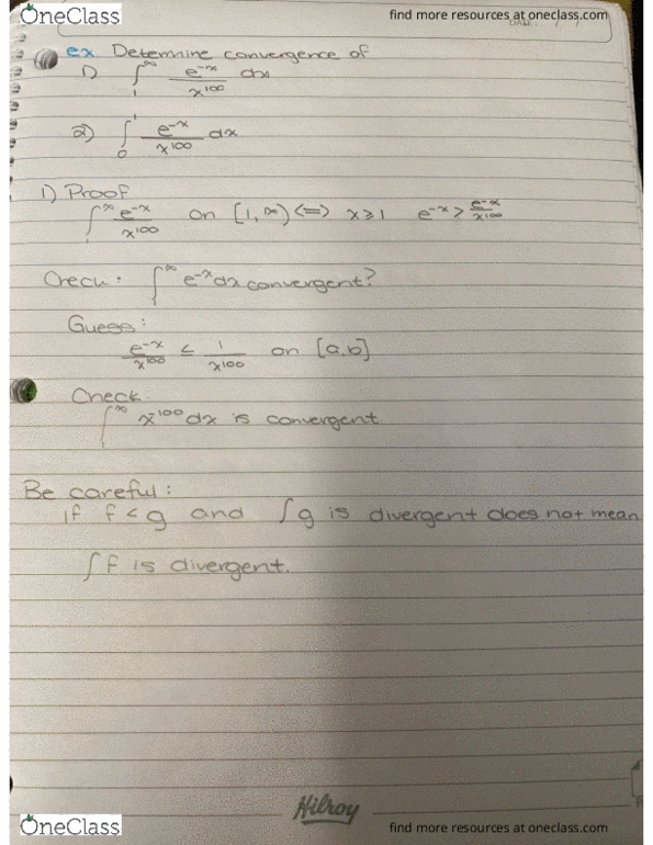 Calculus 1501A/B Lecture 27: Sec 7.8 - Improper Integrals cover image
