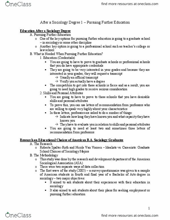 SOCIOL 4HH3 Lecture Notes - Lecture 1: Law School Admission Test, 6 Years thumbnail