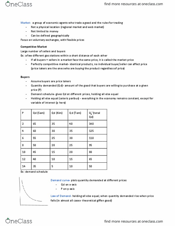 ECO 101 Lecture Notes - Lecture 4: Ceteris Paribus, Giffen Good, Demand Curve thumbnail